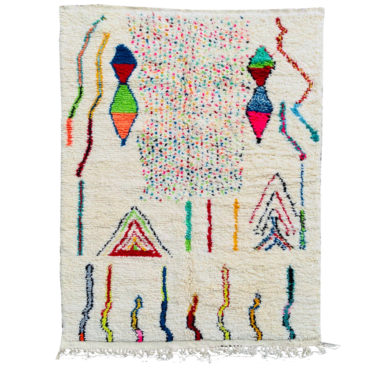Colorful nursery wool rug from Azilal