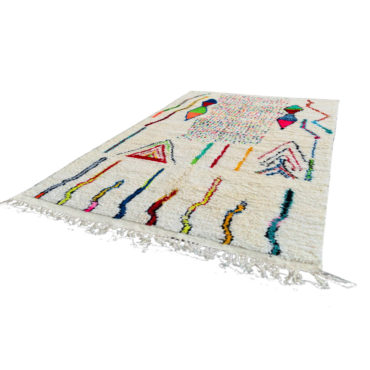 Colorful nursery wool rug from Azilal