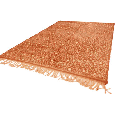 Orange Moroccan rug Contemporary style