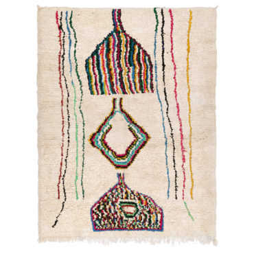 Moroccan Azilal Rug with Bohemian Style