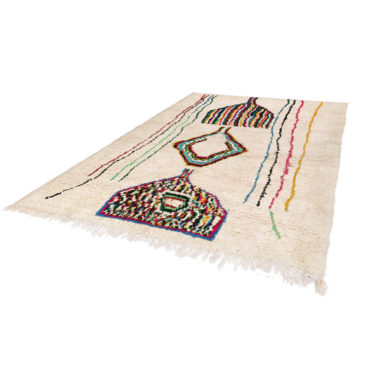 Moroccan Azilal Rug with Bohemian Style