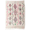 Pink Berber wool rug