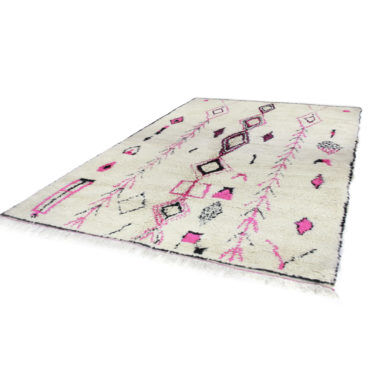 Pink Moroccan Berber rug