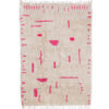 Pink moroccan rug minimalist design