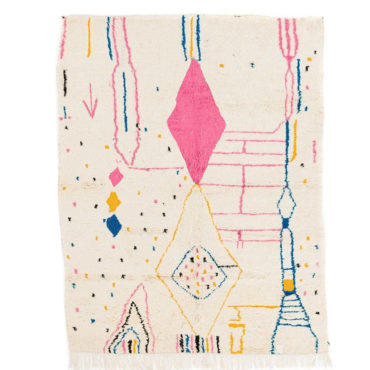 Pink nursery Azilal  rug
