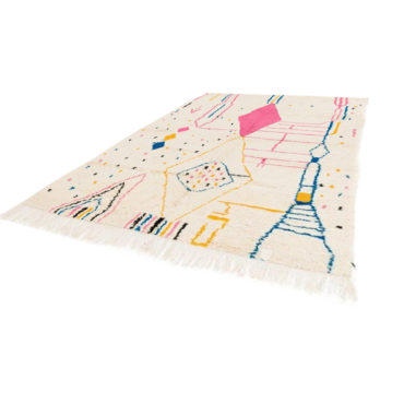 Pink nursery Azilal  rug