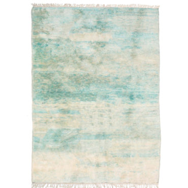 Authentic Aqua Blue Moroccan rug
