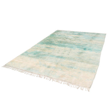 Authentic Aqua Blue Moroccan rug