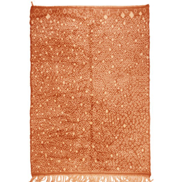 Orange Moroccan rug Contemporary style