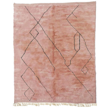 Authentic Dusty Pink Moroccan rug