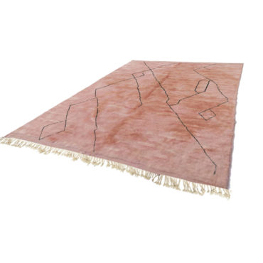 Authentic Dusty Pink Moroccan rug