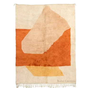 Abstract Moroccan Beni Wool Rug