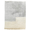 moroccan wool rug gray and white