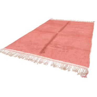 Solid Pink Moroccan rug – Beni Ourain style