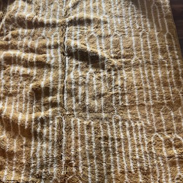 Beni Ourain Moroccan rug 9’x12′ – Sand Brown