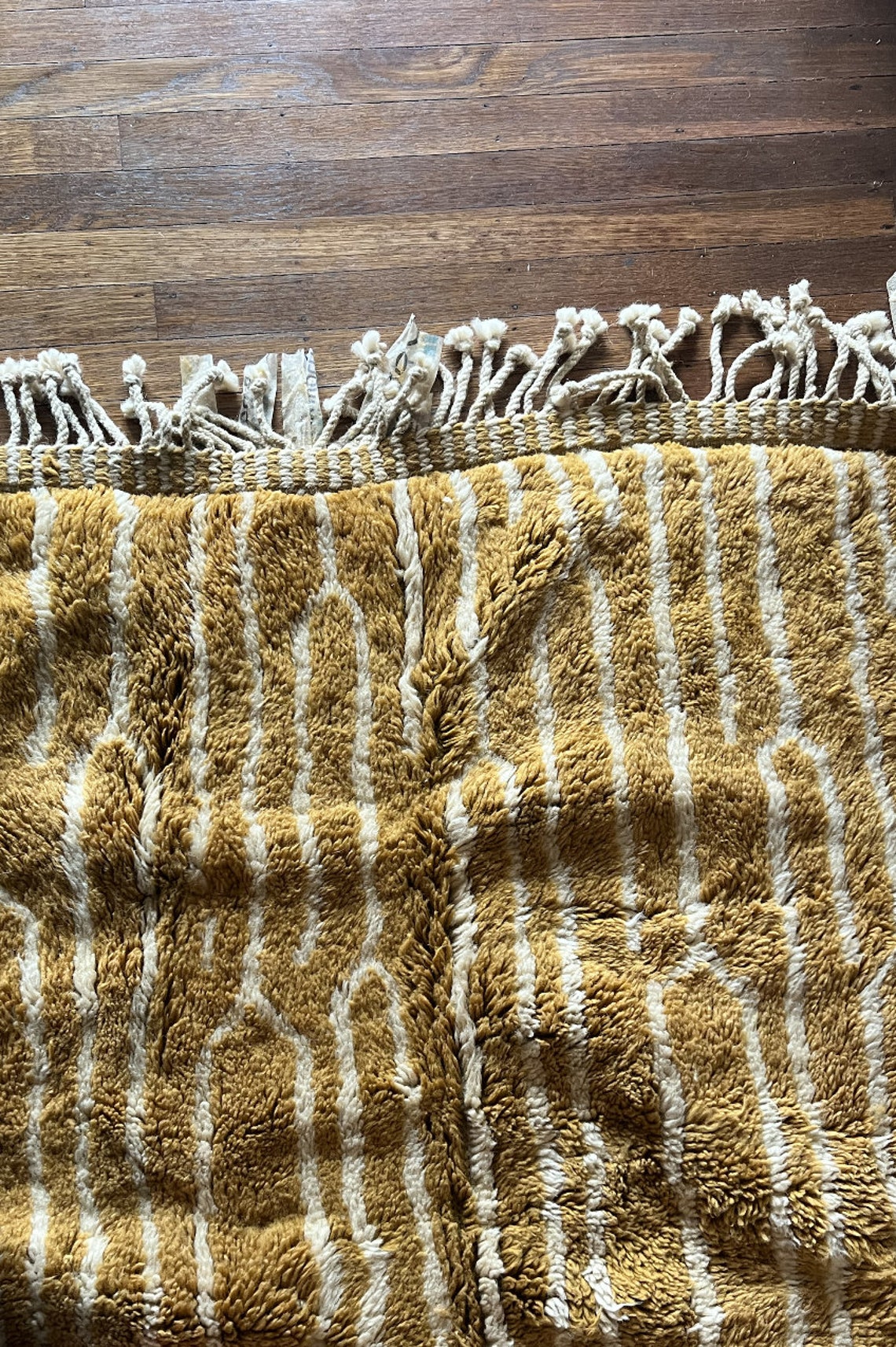 Beni Ourain Moroccan rug 9'x12' - Sand Brown - Image 5