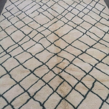 Beni Mrirt rug with Black design 8×11 Ft