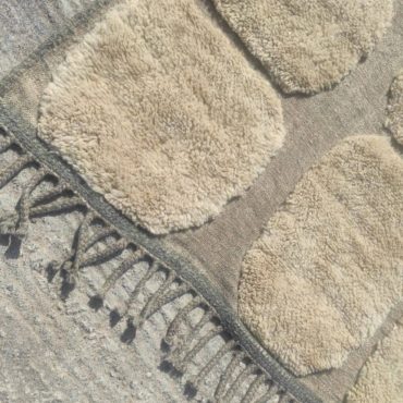 Moroccan Beni Mrirt Wool rug Neutral
