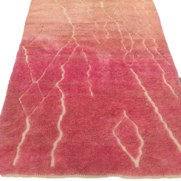 Moroccan Area rug Pink and Peach – Beni Mrirt Style