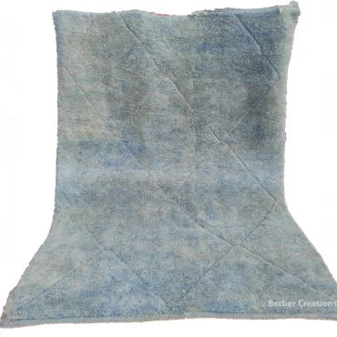 Moroccan light blue rug – Beni Ourain style