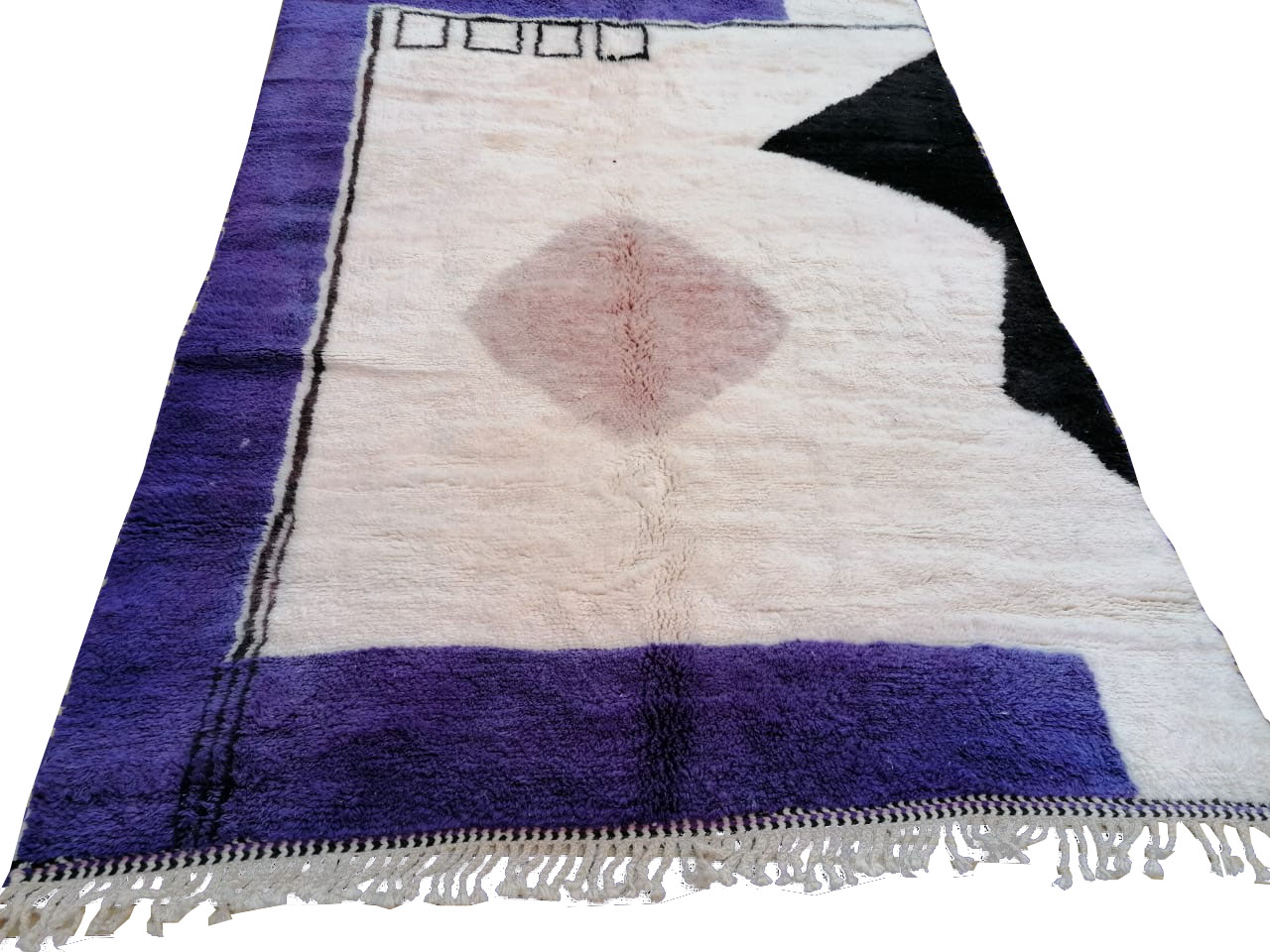 abstract moroccan handmade rug