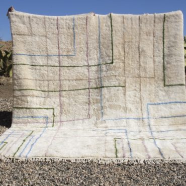 Modern geometric Moroccan area rug 10’x12′