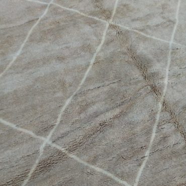 Neutral Beni Ourain Moroccan Wool Rug