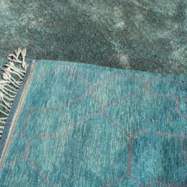 Moroccan Beni Mrirt Rug Teal 9’x12′