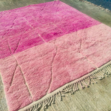 Pink Moroccan Beni Mrirt Rug