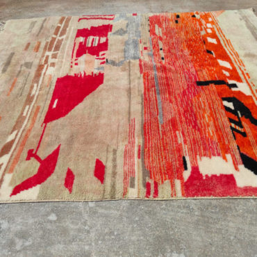 Vintage Inspired Moroccan Wool Rug