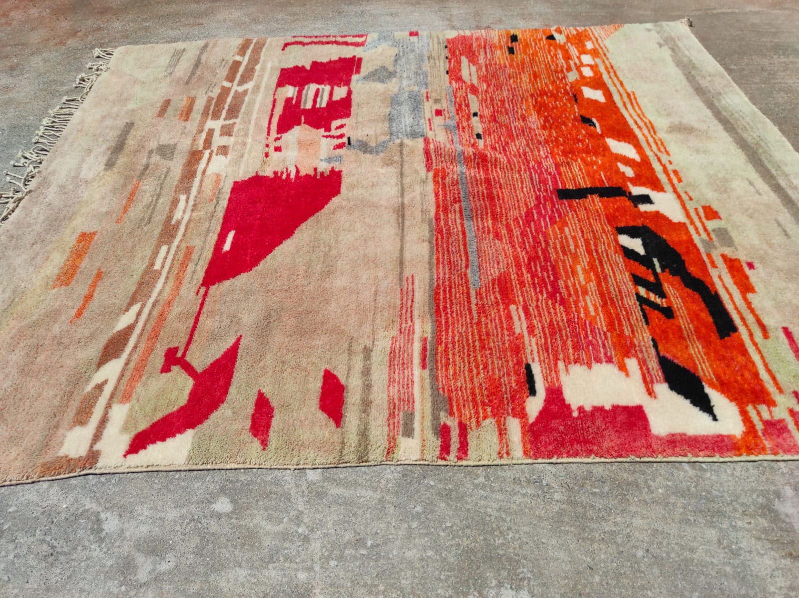 Vintage Inspired Moroccan Wool Rug - Image 2