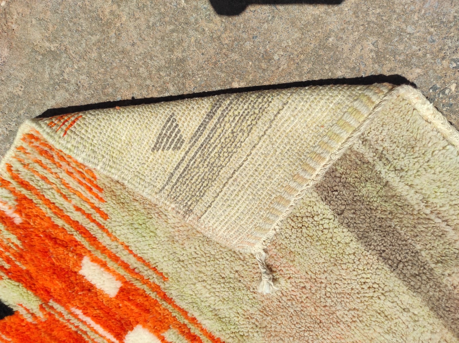 Vintage Inspired Moroccan Wool Rug - Image 6