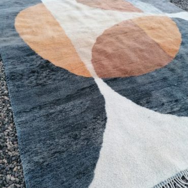 Contemporary Moroccan Handmade Wool Rug
