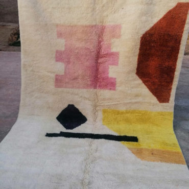 Handmade Abstract Wool Rug 6’8″x9’10”