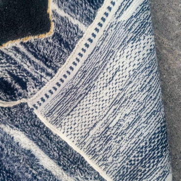 Modern Handknotted Berber Wool Rug