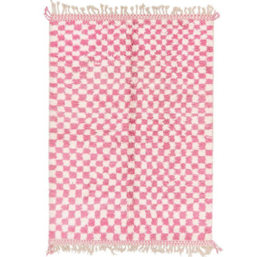 Moroccan Checkered Rug Pink – made to measure