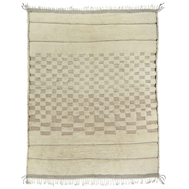 Textured Modern Moroccan Beni Mrirt Rug