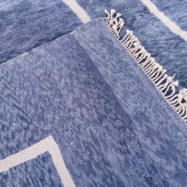 Blue Moroccan Wool Rug