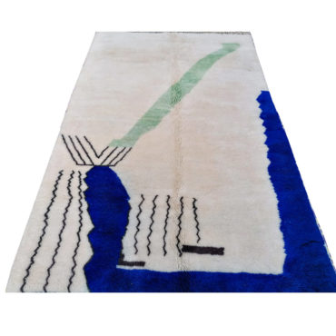 Handknotted Abstract Moroccan Wool Rug