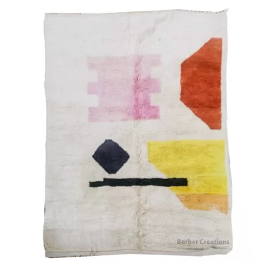 Handmade Abstract Wool Rug 6’8″x9’10”