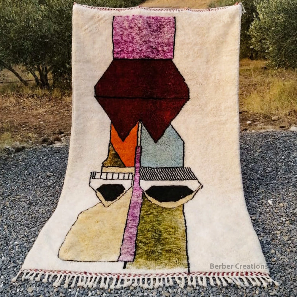 moroccan abstract berber wool rug