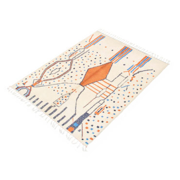 Moroccan Azilal Rug with Berber Tribal Pattern AZ00024