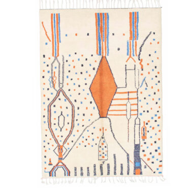 Moroccan Azilal Rug with Berber Tribal Pattern AZ00024