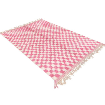 Moroccan Checkered Rug Pink – made to measure