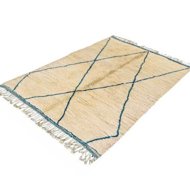 Moroccan Beni Ourain Rug Blue