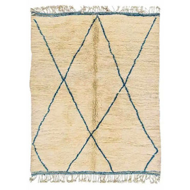 Moroccan Beni Ourain Rug Blue