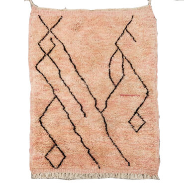 Small Moroccan Rug 2’3″x4’4″ Pink