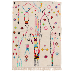 moroccan azilal wool rug colorful