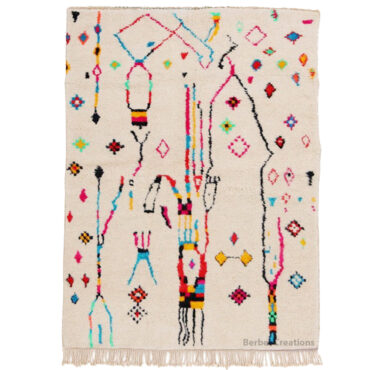 Moroccan Colorful Berber Wool Rug AZ00026