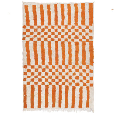 Moroccan Beni Ourain Rug Orange